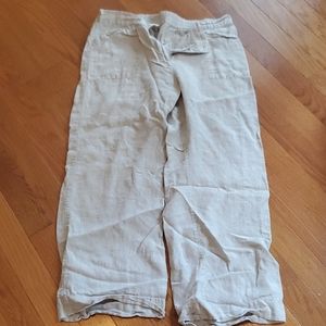 Chico's Linen Panrs Sz 3